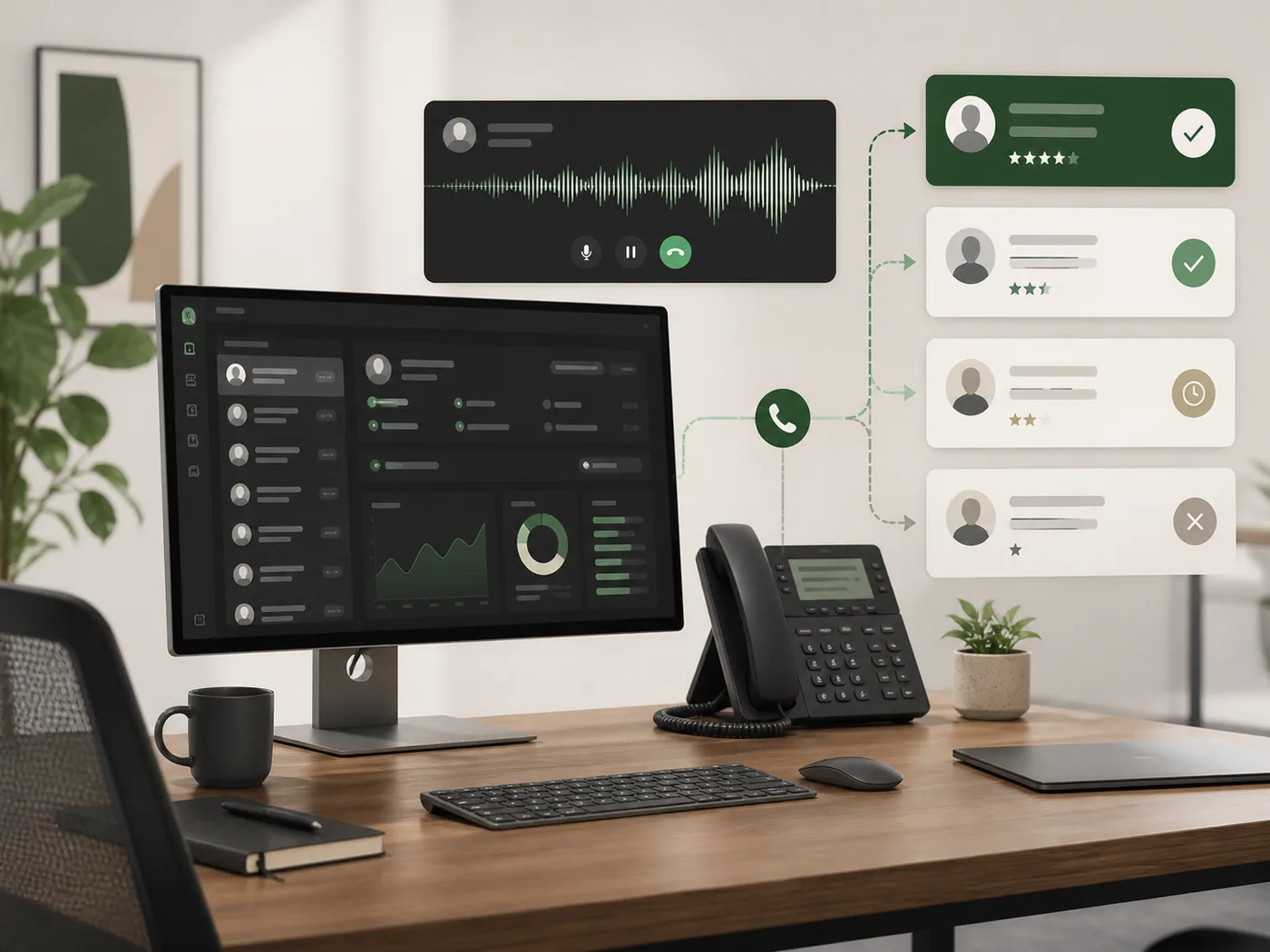 AI calling agent workflow board