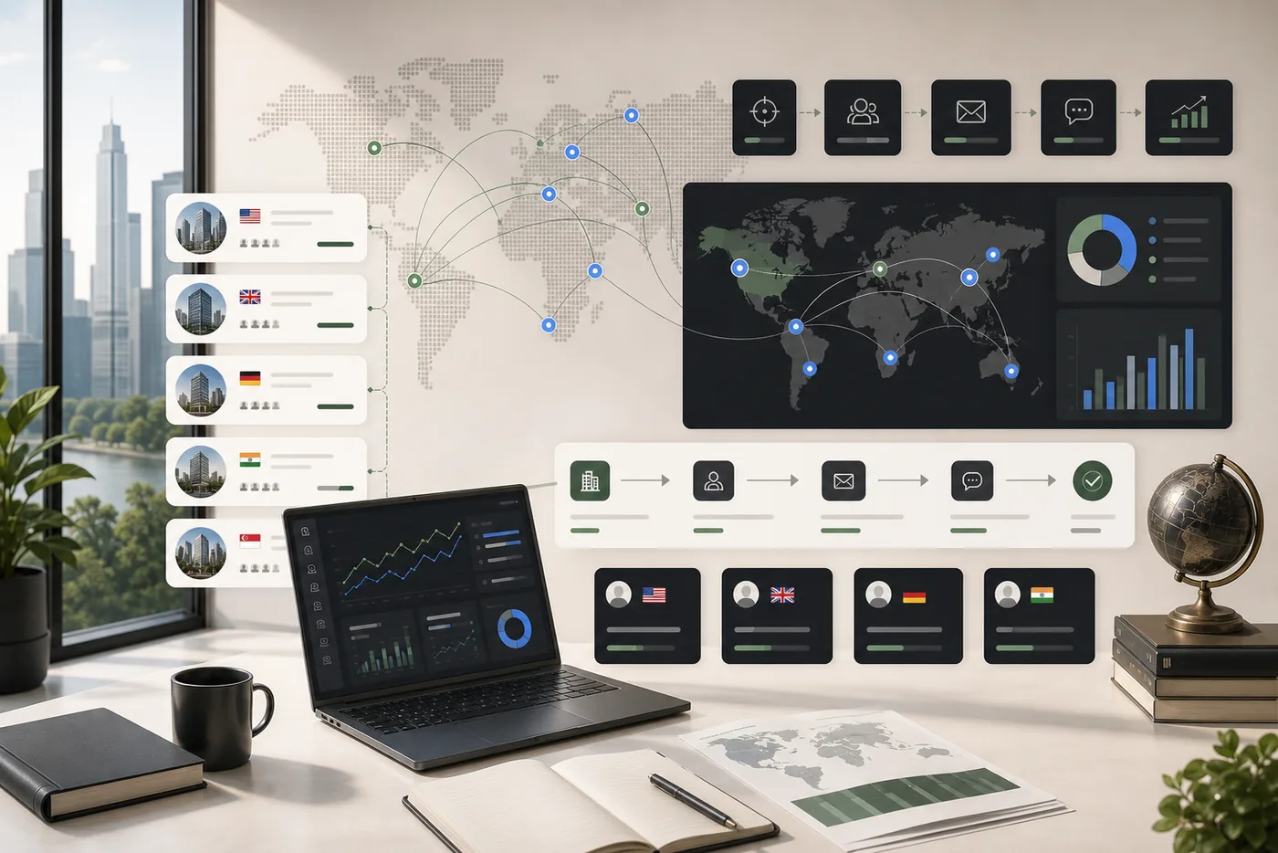 Evanta International B2B lead generation visual