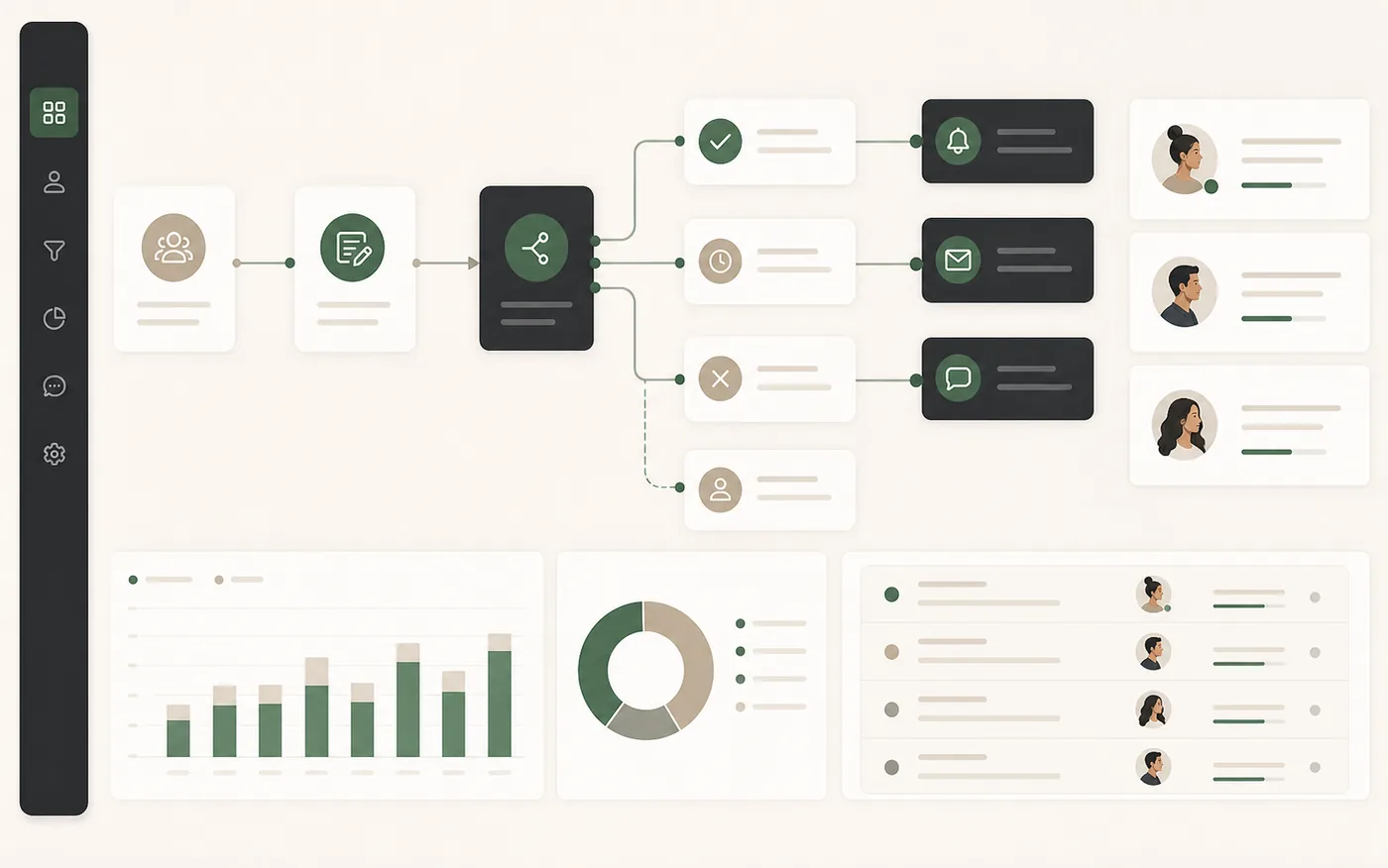 Workflow automation dashboard for ad-to-CRM handoff